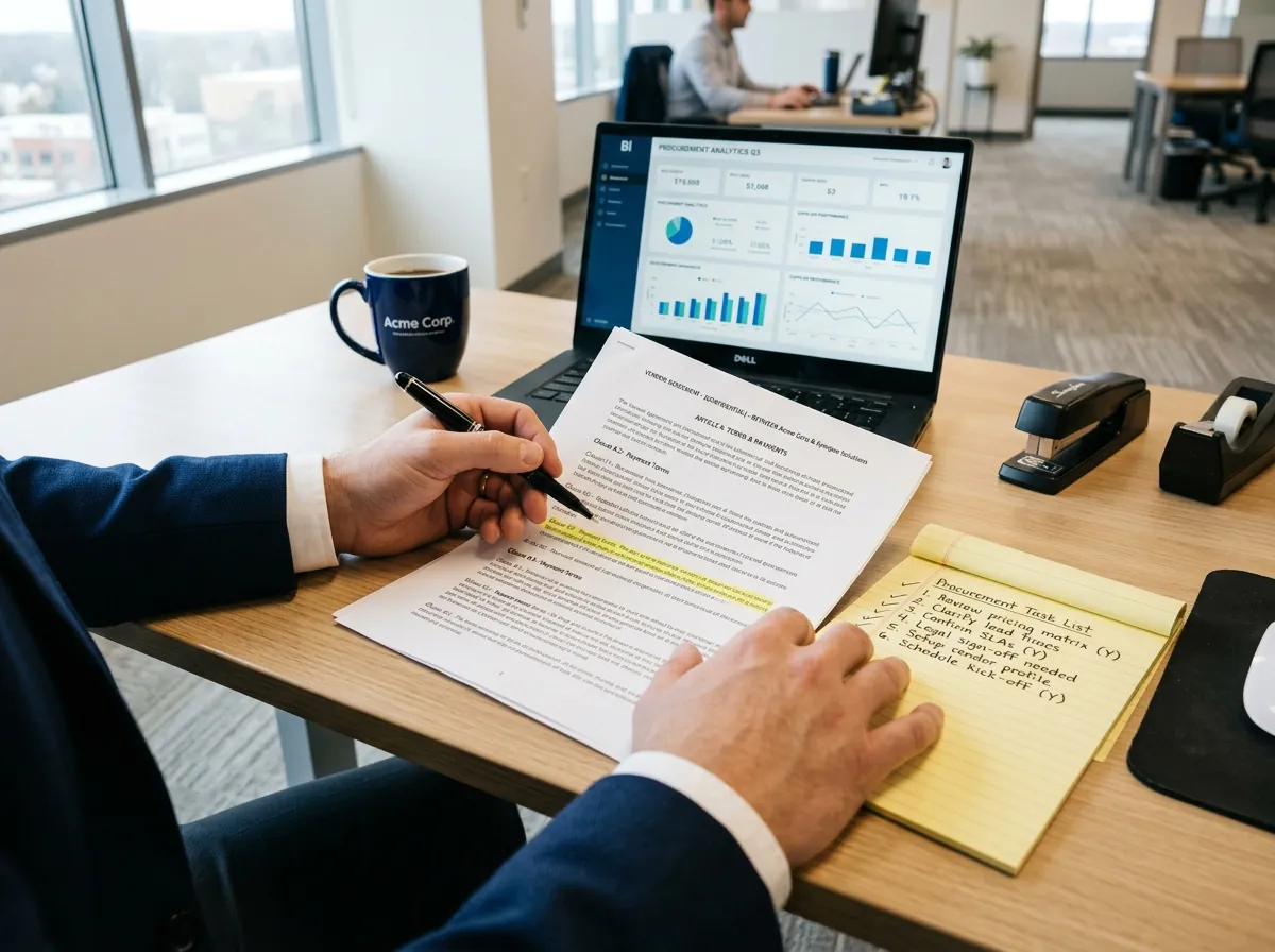 Inkoopchecklist voor BI met exportservicelevels, eigendom van metadata, API-toezeggingen, continuïteitsopties, beëindigingsrechten en afhankelijkheden van embedded analytics.